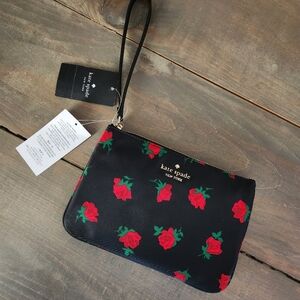NWT Kate Spade Chelsea The Little Better Floral Wristlet Pouch - Rose Toss Print